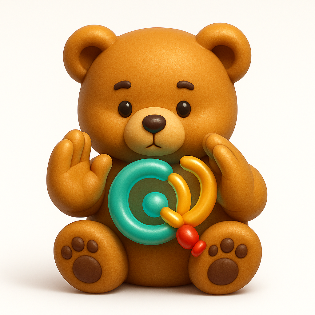 QiBear Balloon Bear logo