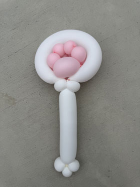 Balloon cat paw wand
